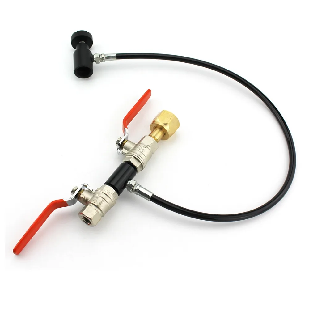 PCP Пейнтбольная воздушная сила заправка содовой поток бак двойной клапан CO2