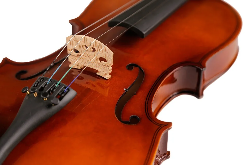 Высококачественная скрипка из массива дерева с чехлом струны бантом Скрипка для
