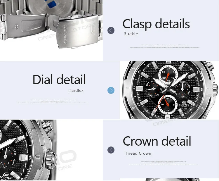 Casio edifice часы цифровые часы мужчин водонепроницаемые бизнес таблица relogio masculino часы ef-328d