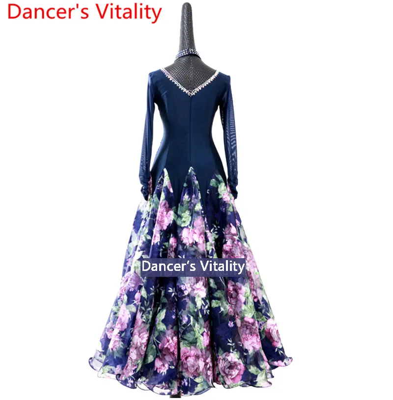 Новинка 2018 платье для современных танцев женское соревнований по бальному танцу