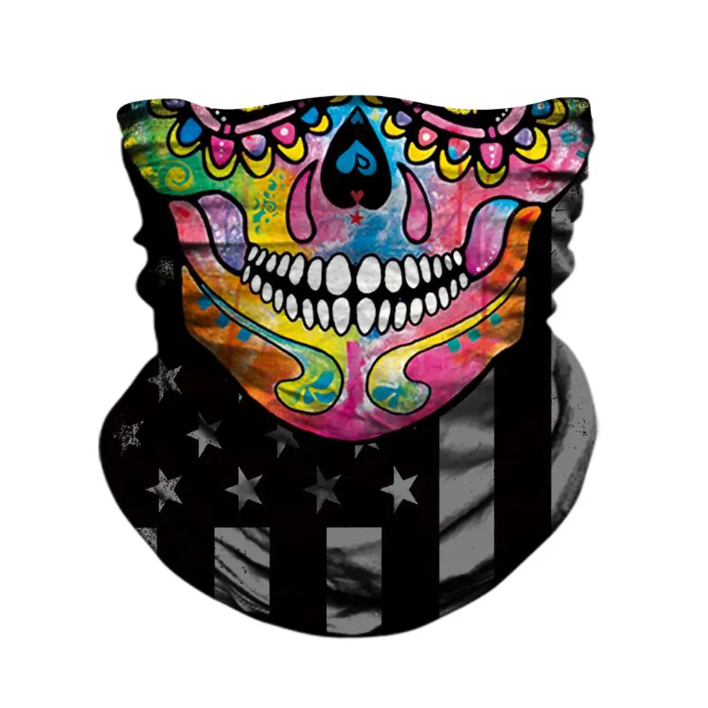 Велосипедный шлем BJMOTO MTB biker Skull Bandana маска для лица Хэллоуина спортивный головной