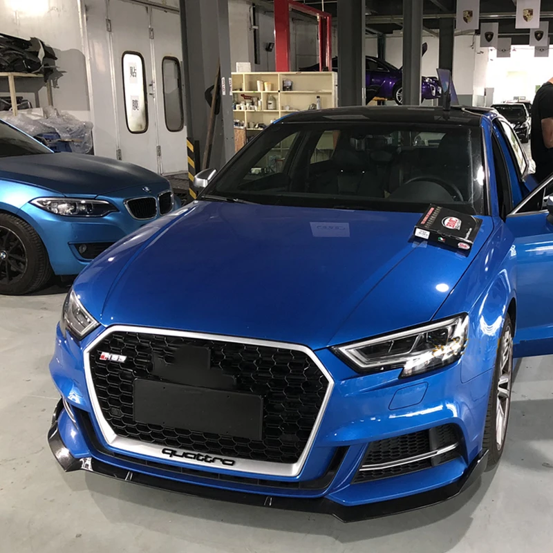 ABS передний бампер для губ сплиттер фартук Audi S3 и S-LINE хэтчбек 2017-up не подходит A3
