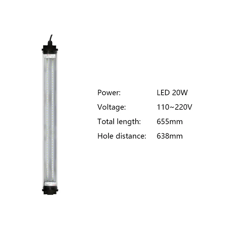 LED 20W 110-220V Водонепроницаемый светодио дный свет для гаража 8 Вт 40 Вт 24 В 220 В 1,25 м лампа для швейной машины промышленное освещение led светильник в гараж лампа для швейной машины освещение гаража icoco - Цвет: LED 20W 110-220V