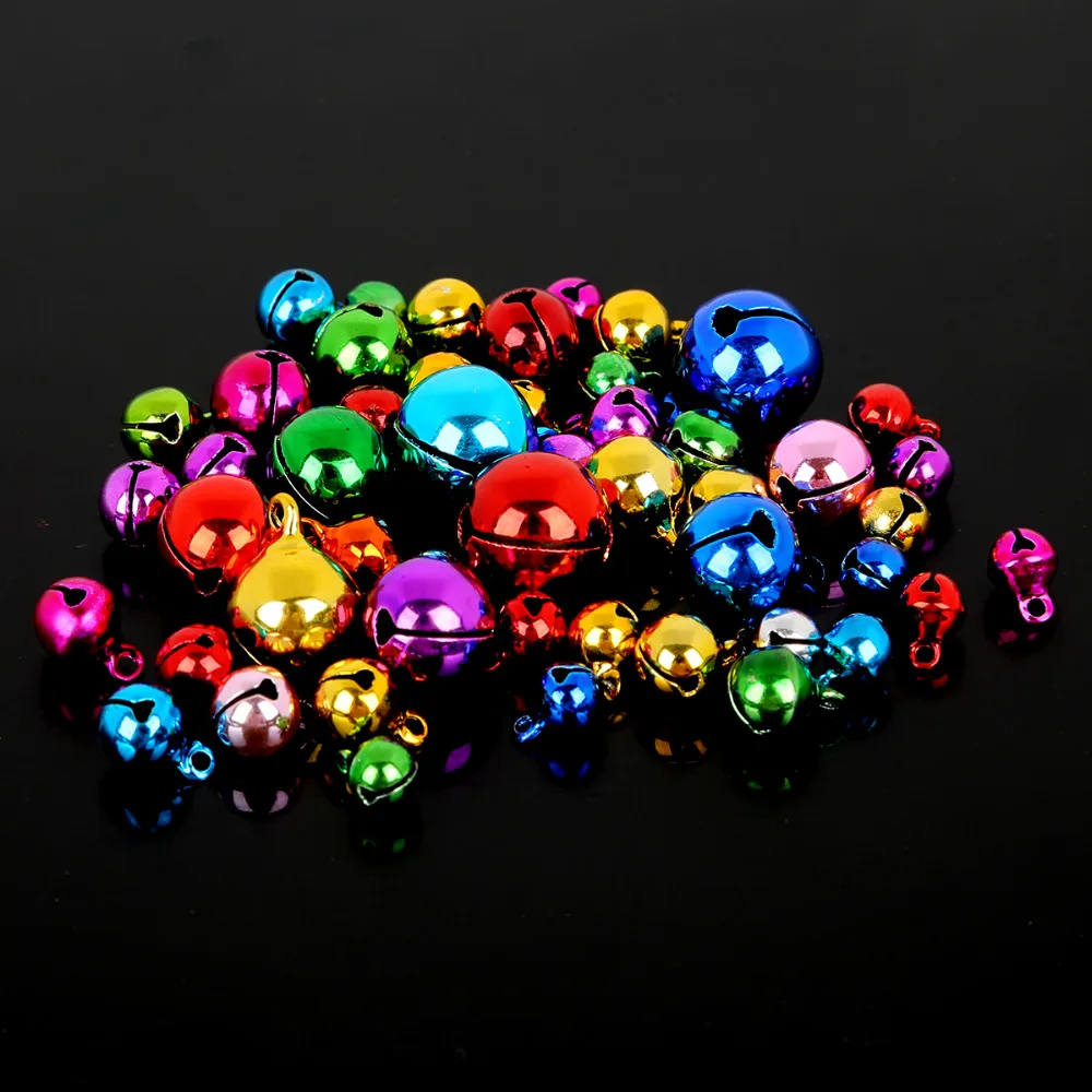 20 100 шт. свободные бусины для новогодней ёлки 6 14 мм|diy craft|colored jingle bellsloose beads |