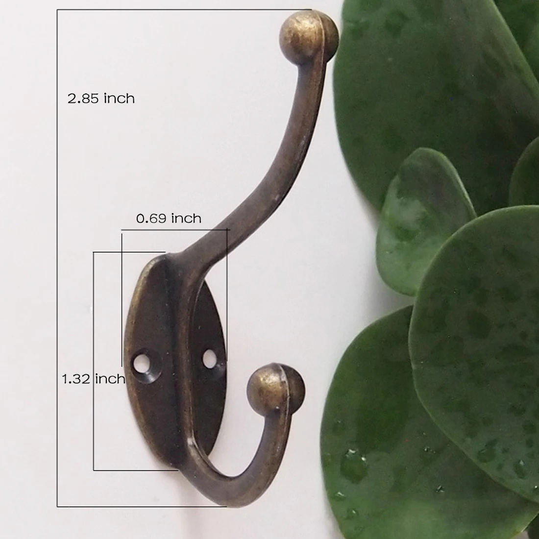 5 шт. тканевые вешалки винтажные бронзовые настенные крючки деревенский ключ