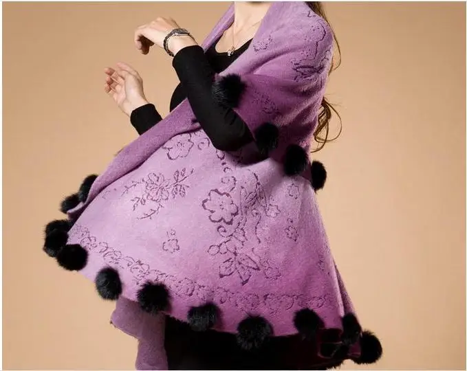 Женский вязаный кардиган красная накидка платок на весну и зиму верхняя модный