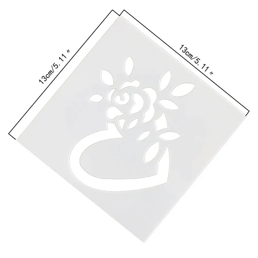 Wedding mold shield DIY cake scrapbook stencils hollow Embellishments printing lace ruler Valentine's Day