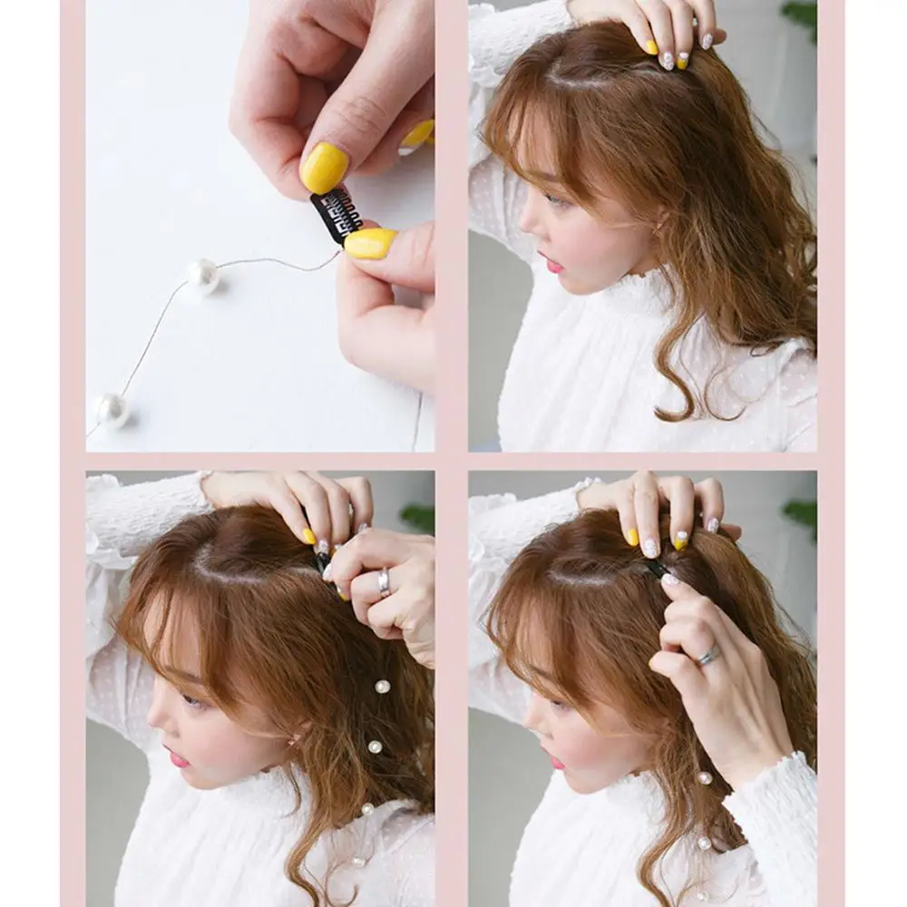 Свадебный головной убор имитация жемчуга аксессуары для волос невесты