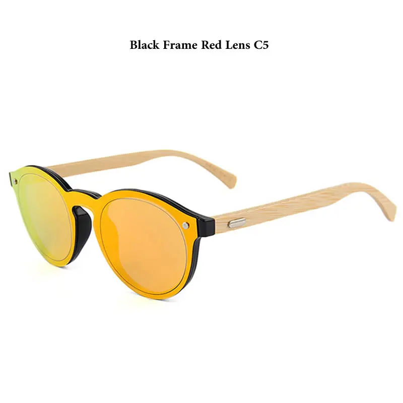 Деревянные солнцезащитные очки в стиле ретро мужские бамбуковые брендовые