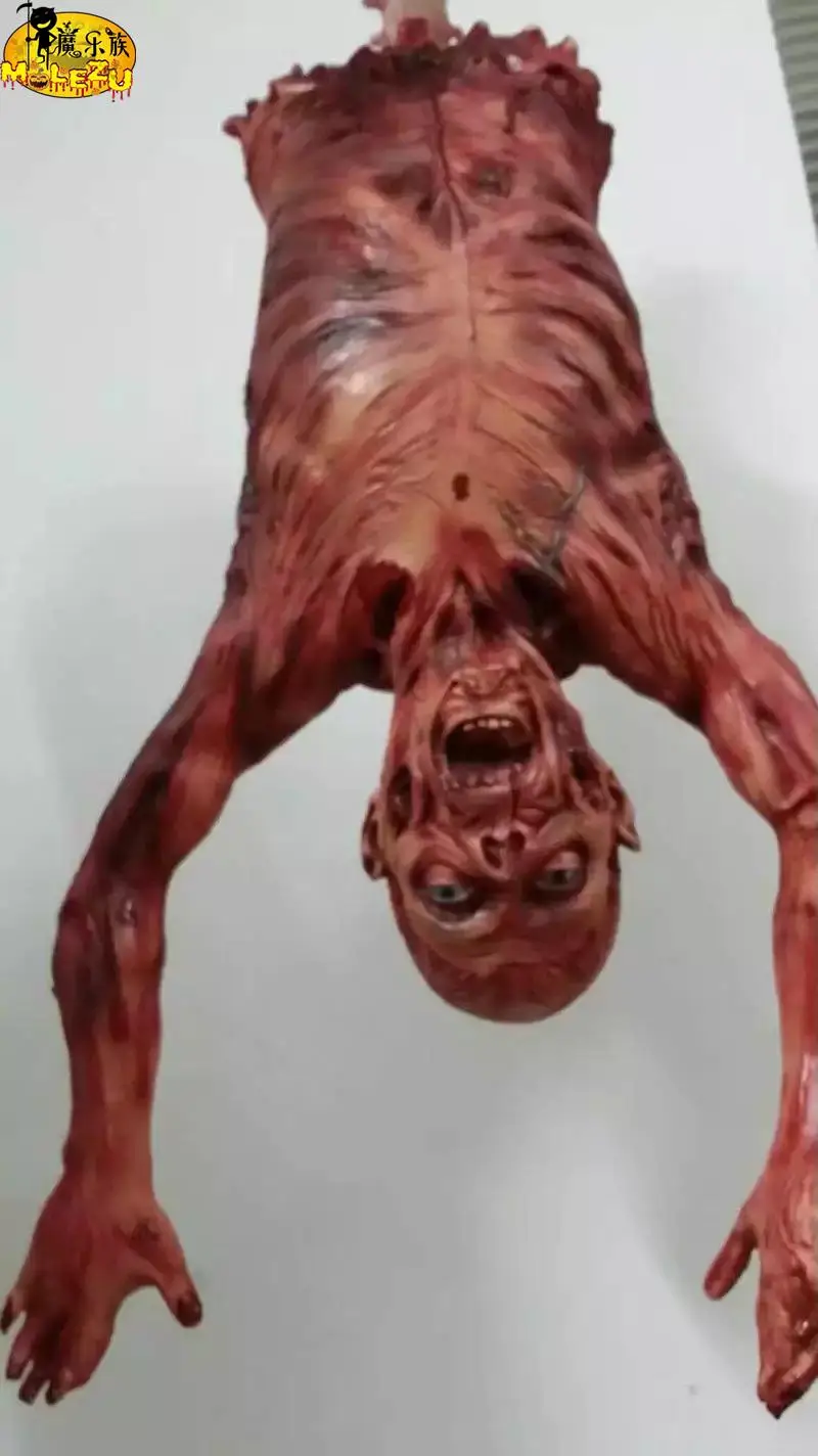 

New 2017 Halloween Decoration Scary Room Red Broken Hanging Zombie horror mummified corpse bloody vampire haunted house bar prop