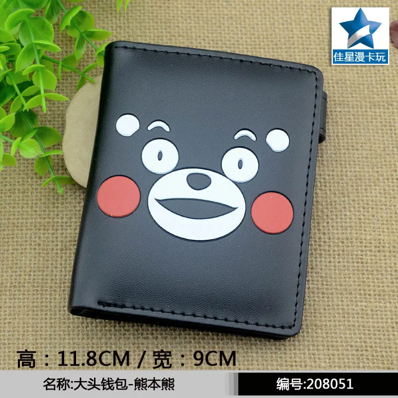 Kumamon My Hero Academy аниме мужской кожаный кошелек Ryuoh no Oshigoto женский держатель для карт кошелек для кнопки короткий Подарочный кошелек - Цвет: Kumamon