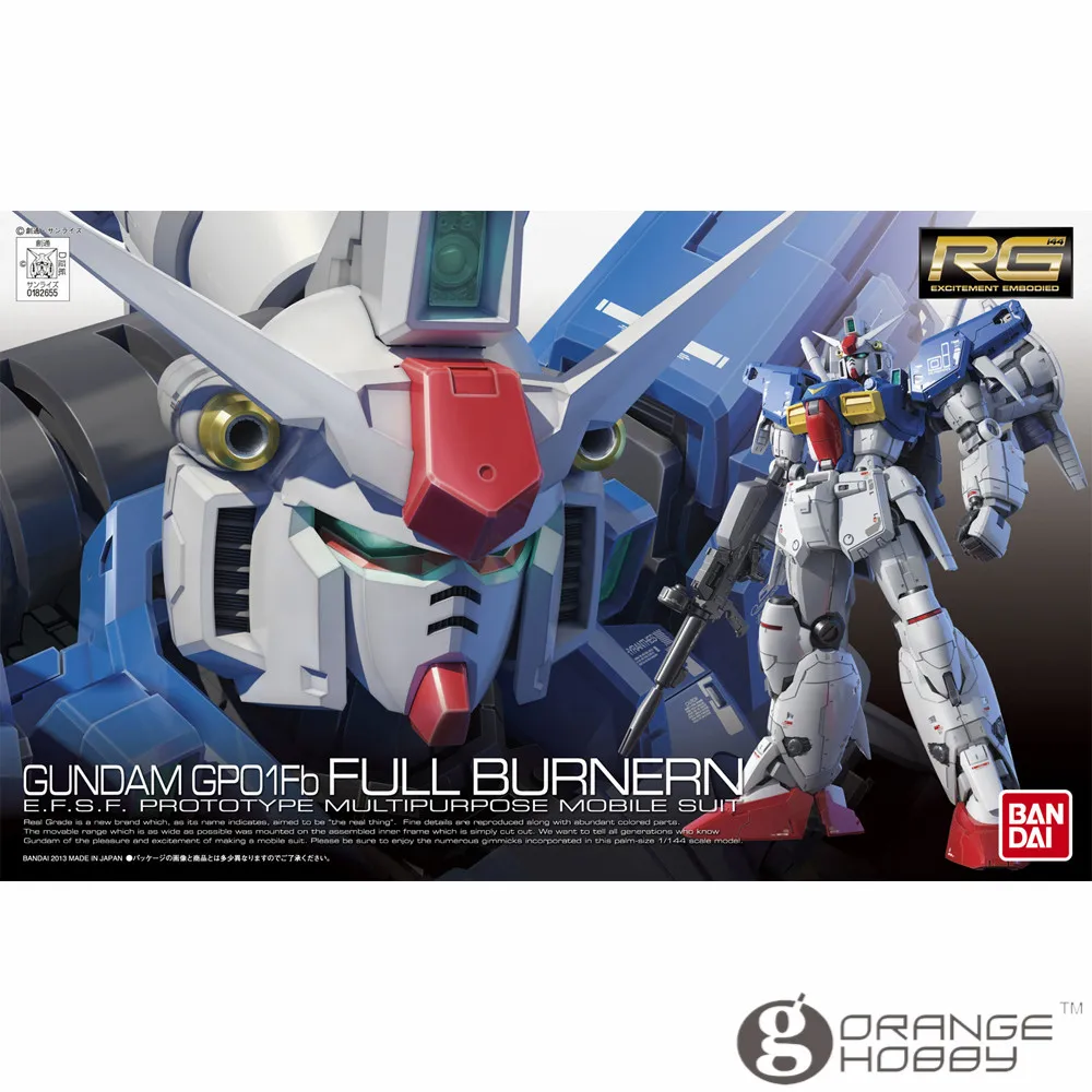 OHS Bandai RG 13 1/144 RX-78 GP01fb полный burподарок комплект для сборки мобильного костюма Gundam oh
