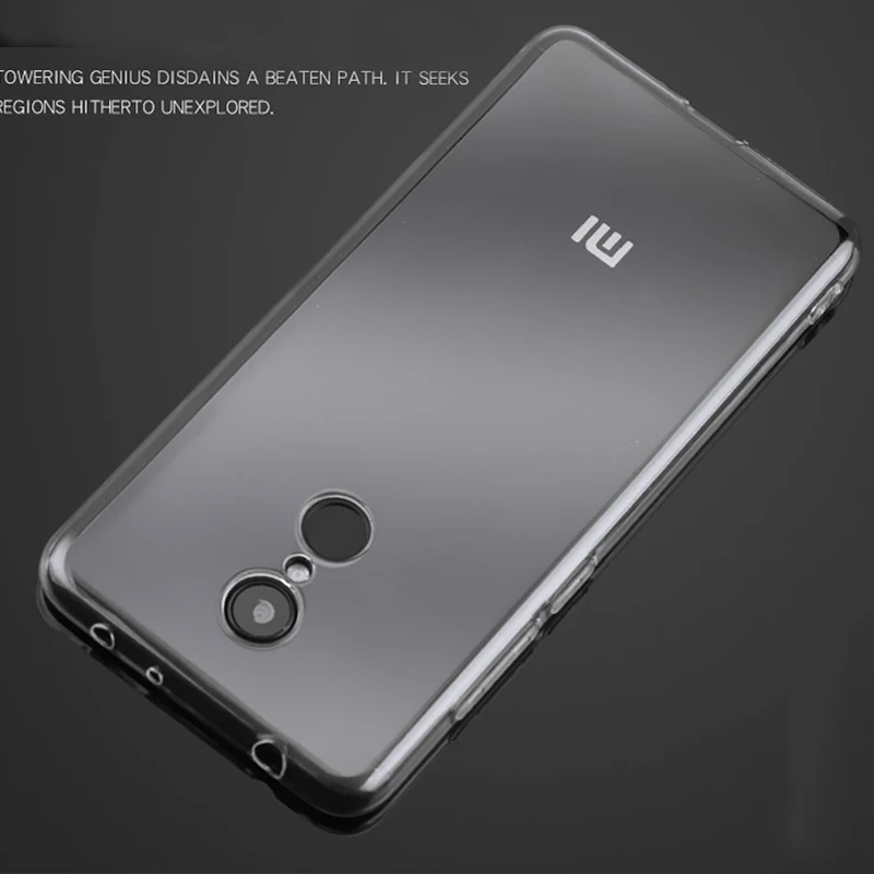 Прозрачный чехол для телефона Xiaomi Redmi 5 5A 4A 3 ультра тонкий Ясно Мягкий ТПУ