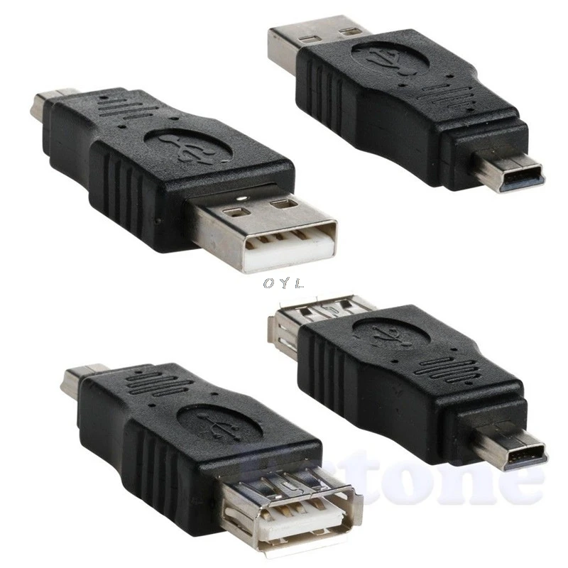 Новый 10 шт./компл. OTG 5pin F/M Mini Changer адаптер конвертер USB папа мама Micro гаджеты