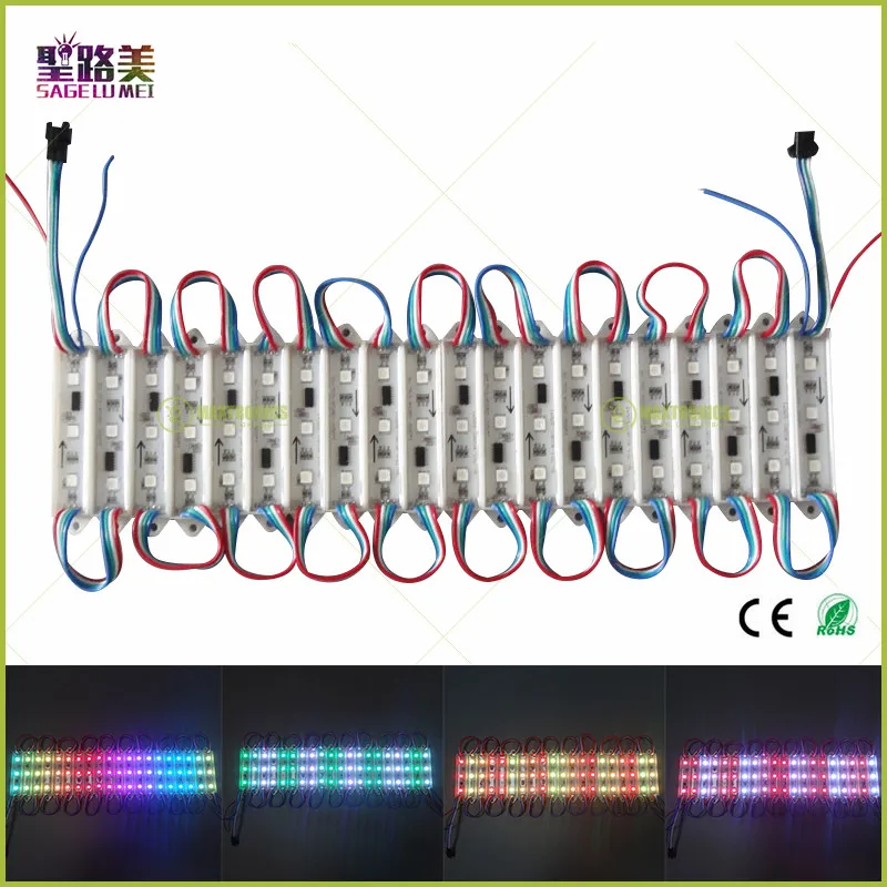 100 шт. IP68 WP WS2811ic /1903 /1908 светодиодный пиксельный модуль 3 светодиода SMD 2801 RGB с