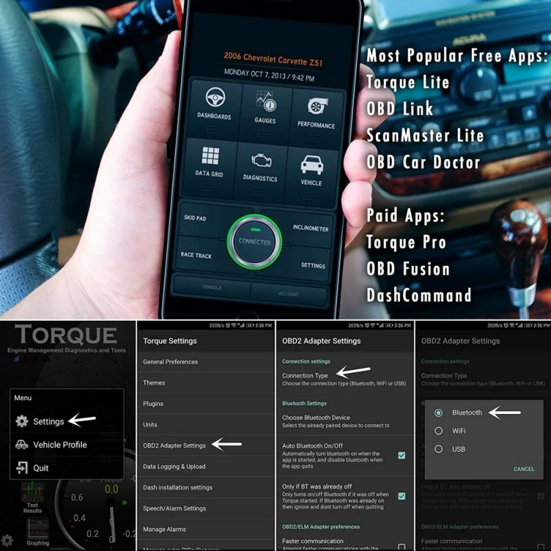 V1.5 Elm327 Bluetooth 2 0 адаптер Obd2 Elm 327 автоматический диагностический сканер для Android Obd ii