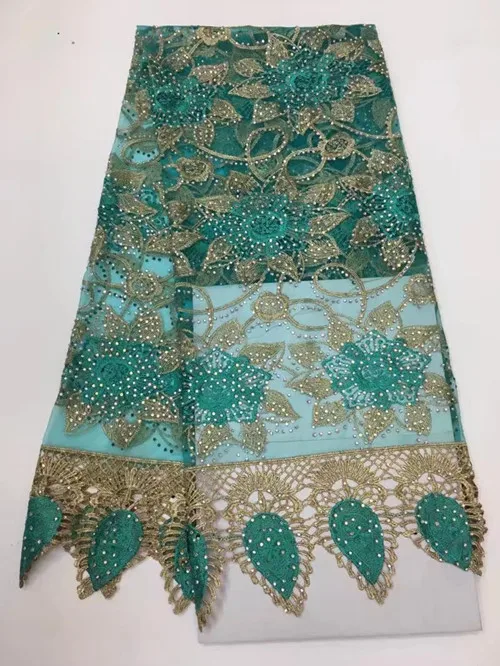 Высокое качество Африканский Кружево Ткань net 2017 французский Тюль с пайетками