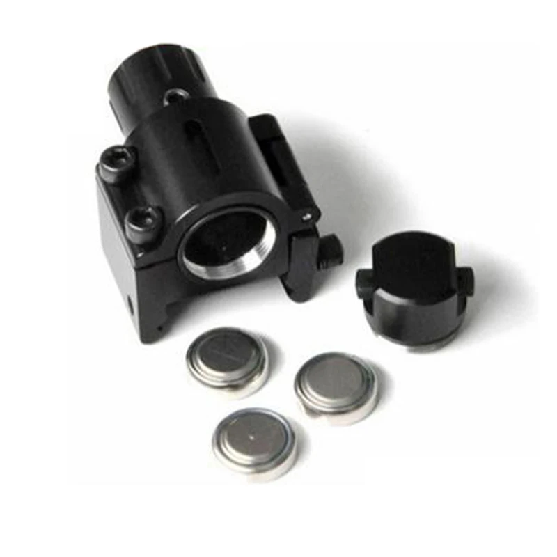 Лазерный прицел с красной точкой 20 мм матовый черный алюминиевый корпус для