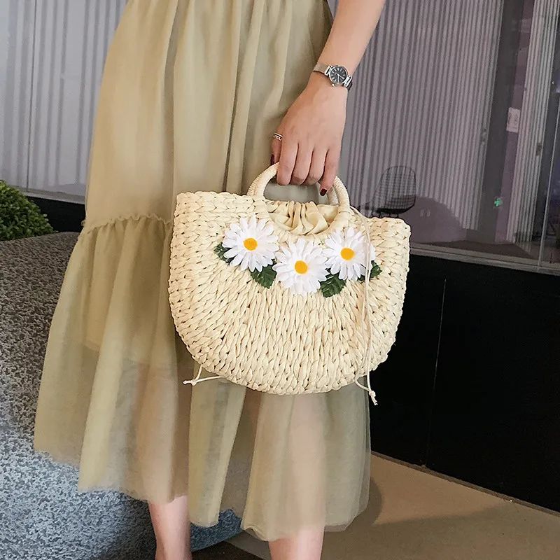 2019 летняя плетеная Сумка из ротанга ручной работы тканые соломенные сумки для