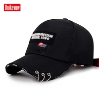 brand unikevow 1piece baseball cap breathable adjustable cap casual leisure hats pvc letter fashion snapback summer hat