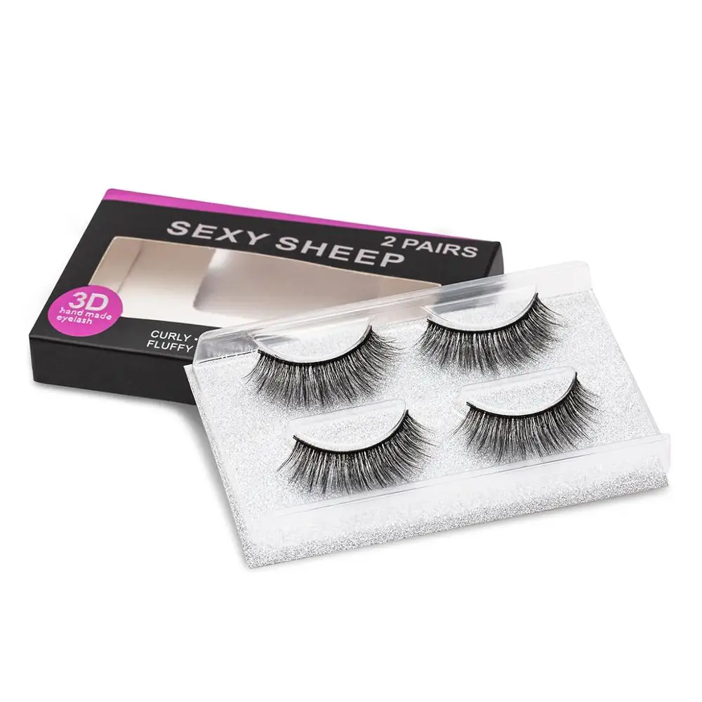 ISEEN 2 пары натуральных искусственных длинных ресниц для макияжа 3d норковые