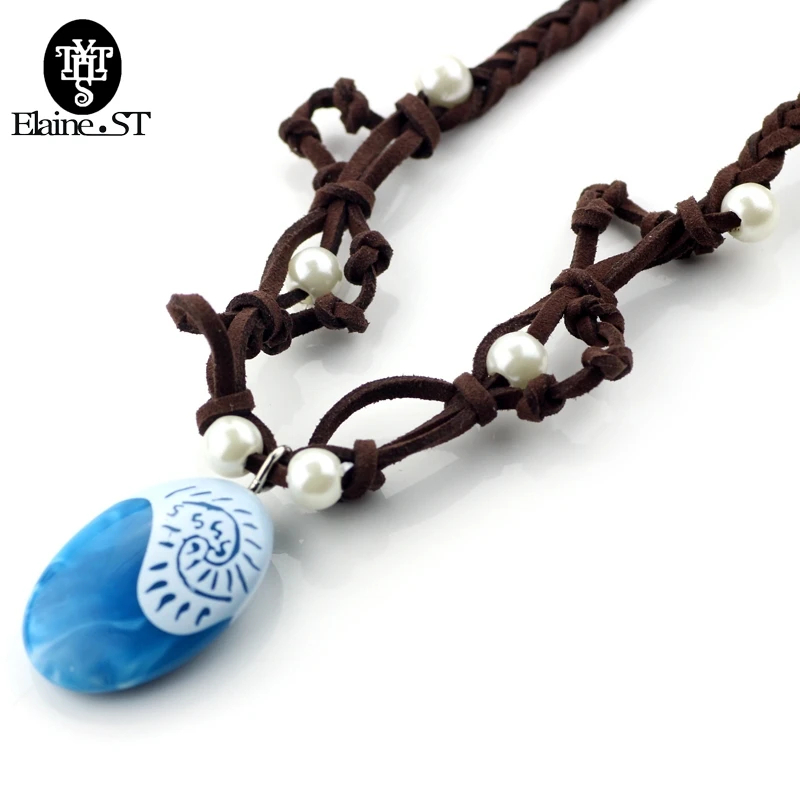 Animie Полинезия принцесса Моана ожерелья для девочек Фильм Косплей Костюм Шарм