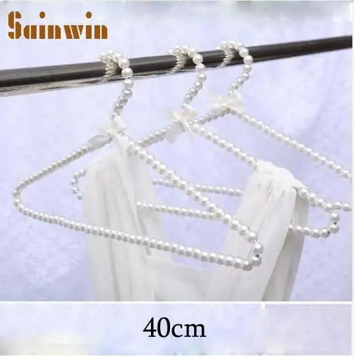 

Пластиковая вешалка для одежды, женская, с жемчугом, 5 шт./лот, 40 см