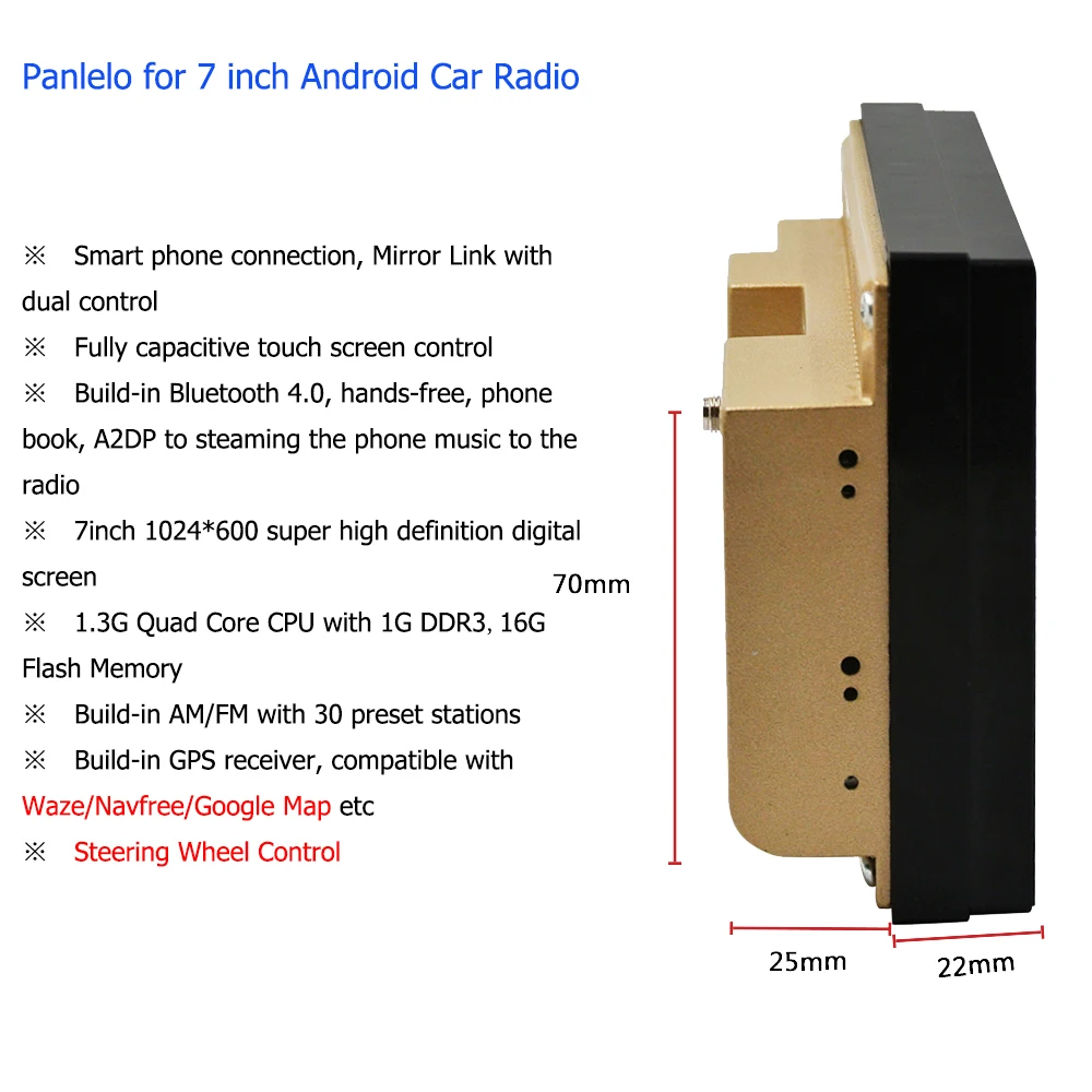 Смотрите сюда !!!! Идеальная продукция Panlelo 2 Din Android 6 0 Автомобильный Радио 1024x600 gps