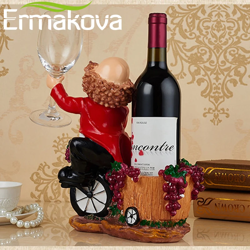 ERMAKOVA смола шеф повара стойка для вина/подставка держатель бутылки вина домашнее
