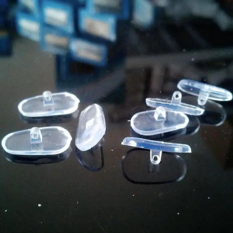 Silicone Nose Pads For Glasses Accessory Soft Oval Screw On Pad Tools 50pcs PVC | Аксессуары для одежды