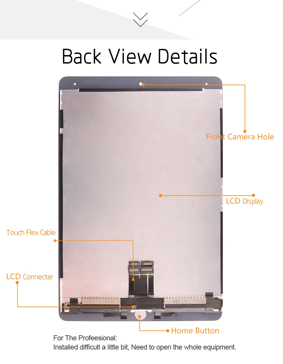 10," ЖК-дисплей для iPad Pro 10,5 дисплей сенсорный экран сенсор A1701 A1709 A1852 Замена для iPad Pro 10,5 матрица в сборе