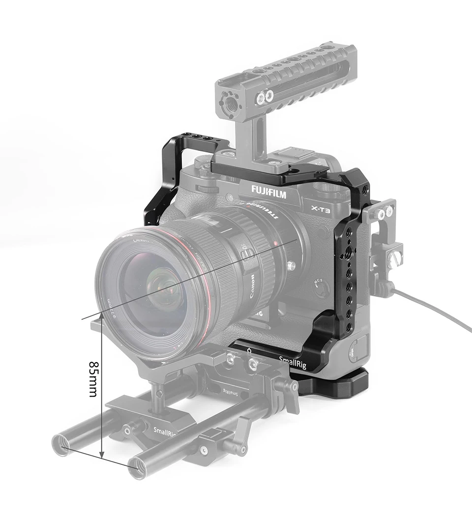 SmallRig DSLR камера клетка для Fujifilm X-T3/для Fujifilm X-T2 камера с батарейным захватом 2229