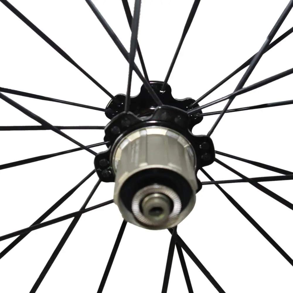 700C карбоновые колеса для дорожного велосипеда с Novatec Сверхлегкий V brake Hub CN494 спицы