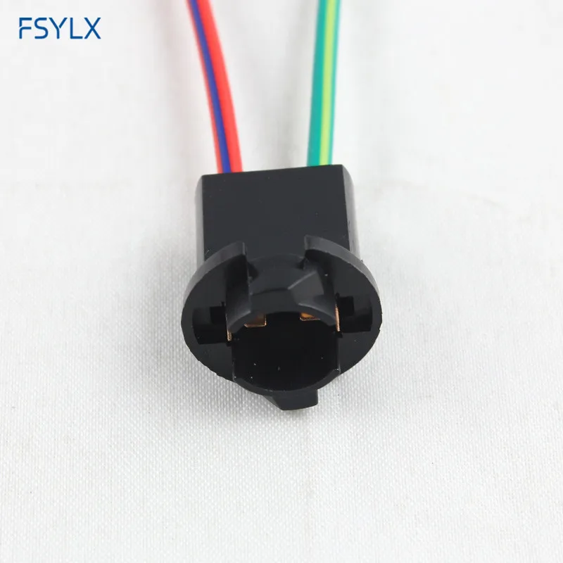 FSYLX T10 гнездо W5W 501 505 507 Клин Гнездо для патрона лампы 194 186 Автомобильный светодиодный 501 T10 гнездо держатель лампы для наращивания волос