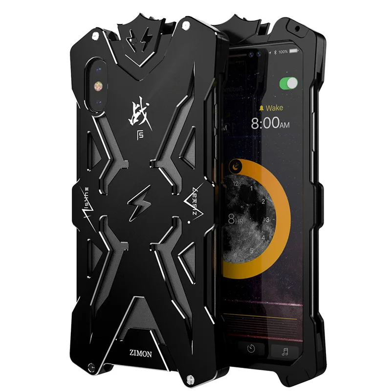 Сверхмощный защитный противоударный металлический чехол Thor для iPhone XS