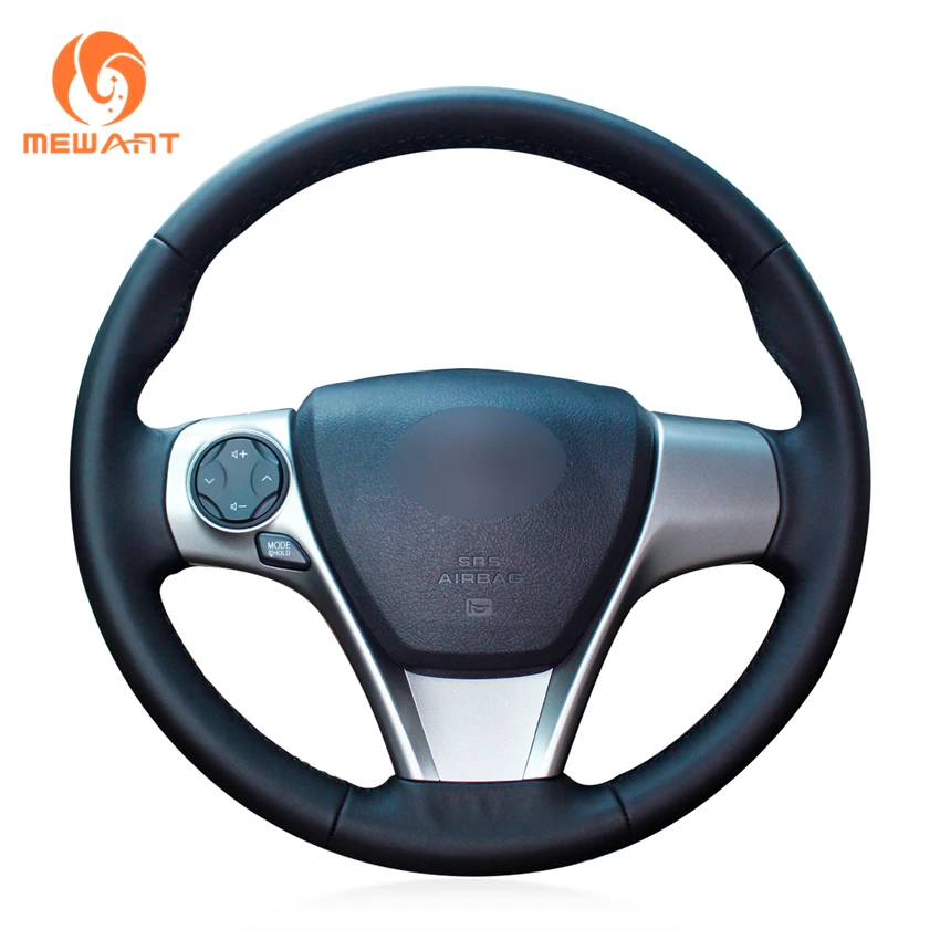 Чехол на руль автомобиля MEWANT из черной искусственной кожи для Toyota Venza 2012 20132014 2015
