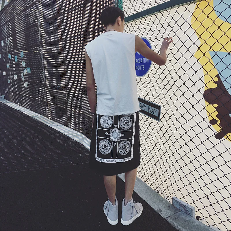 Фотосессия! Новинка 2017 летняя мужская одежда модные индивидуальные винтажные