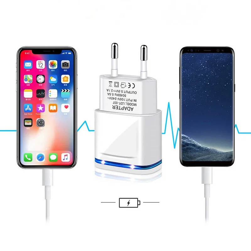 Настенный адаптер для IPhone Xiaomi Samsung 5 В 2 А|Зарядные устройства телефонов| |