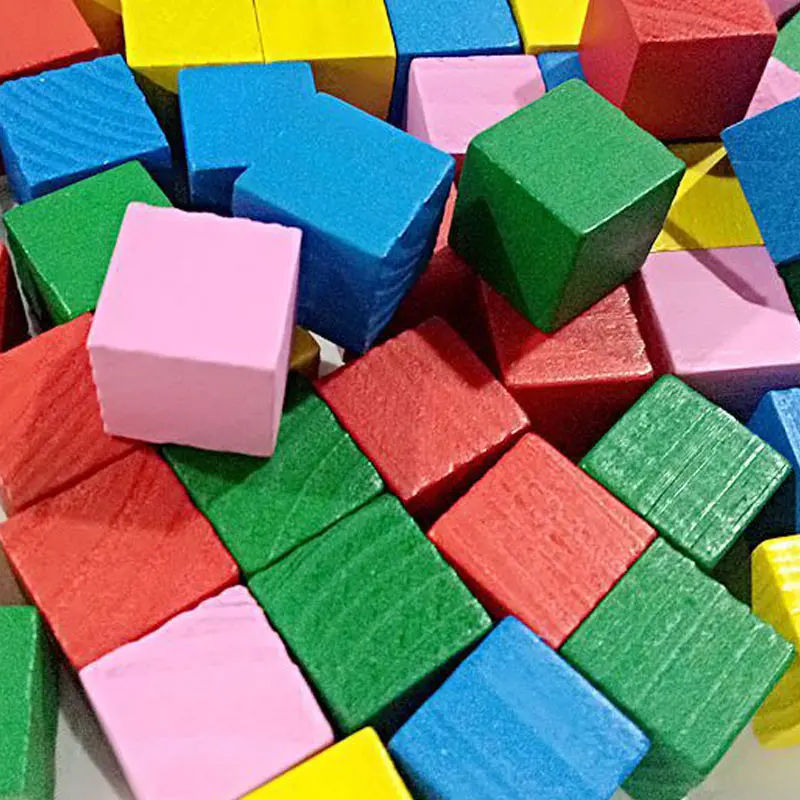 Хит продаж 2 см 20 штук детские деревянные строительные блоки квадратный