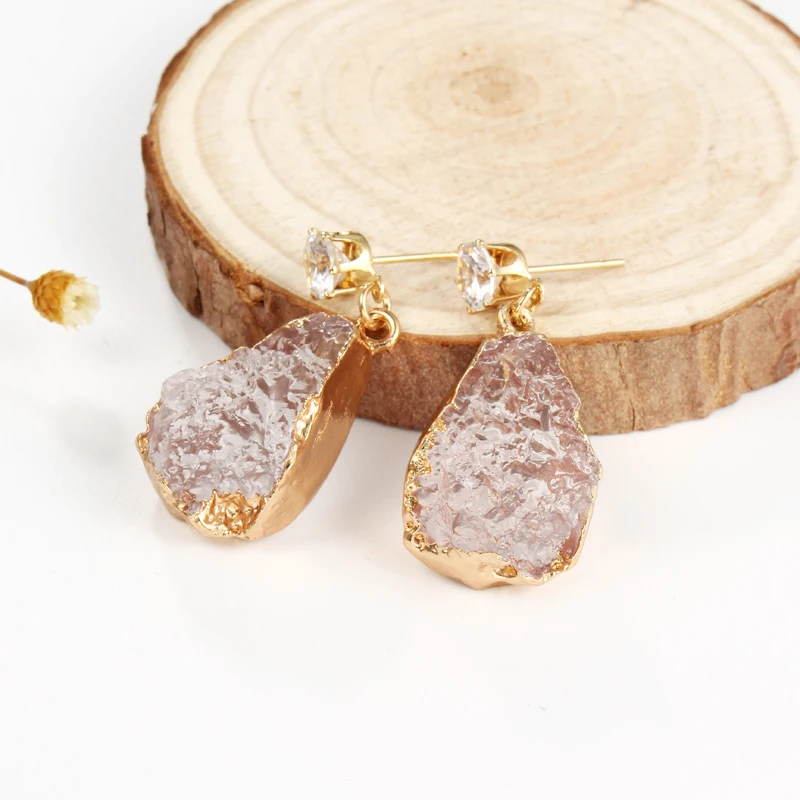Женские серьги-подвески Drusy с искусственным камнем Ювелирное Украшение