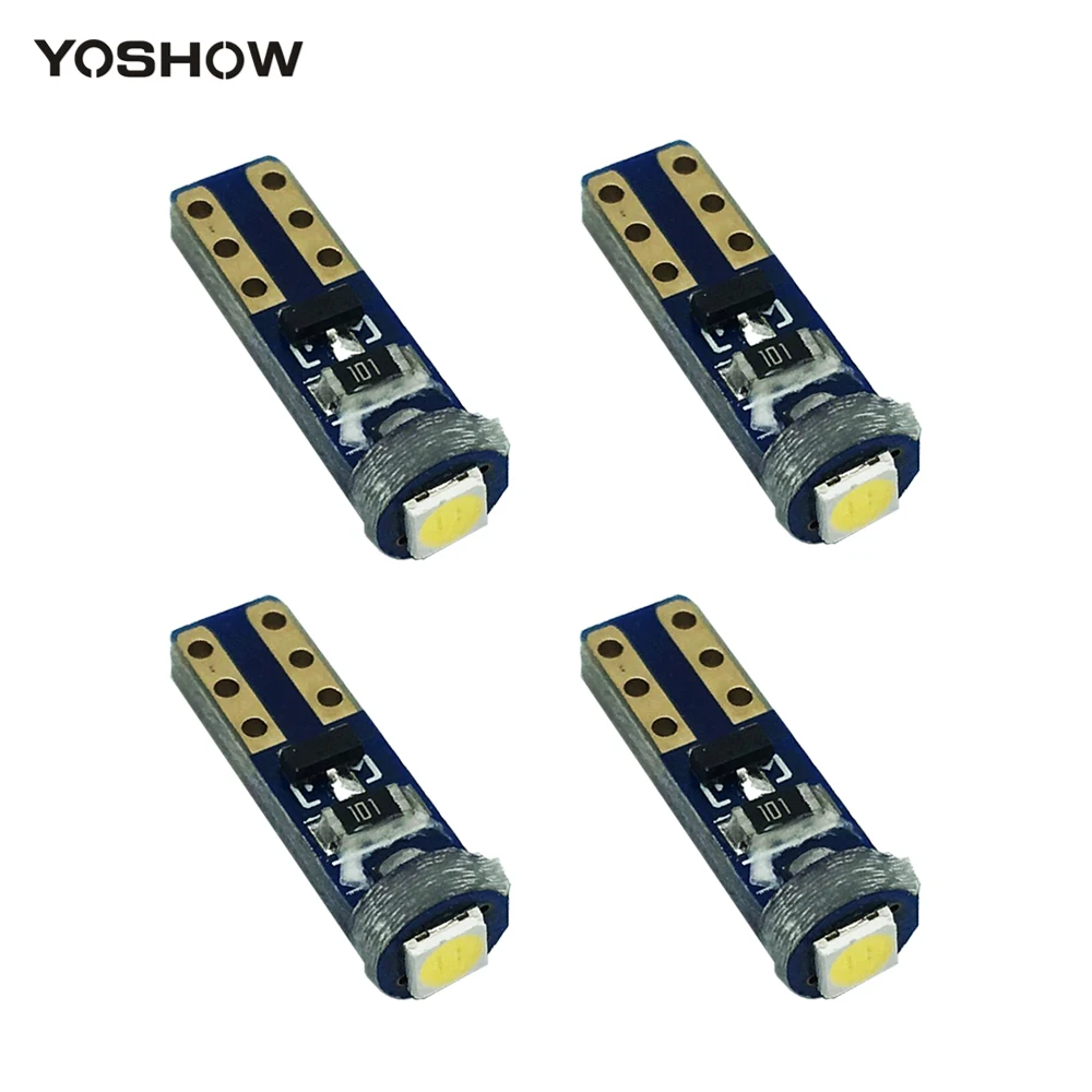 Новый 4 шт. W3W T5 светодио дный 1SMD 3030 автомобиль лампа Canbus ОШИБОК Dashborad инструмент