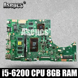 asepcs with 8gb ram i5 6200 cpu for asus k401ub k401u a401ub k401uq k401ub laptop motherboard tested100 work original mainboard free global shipping