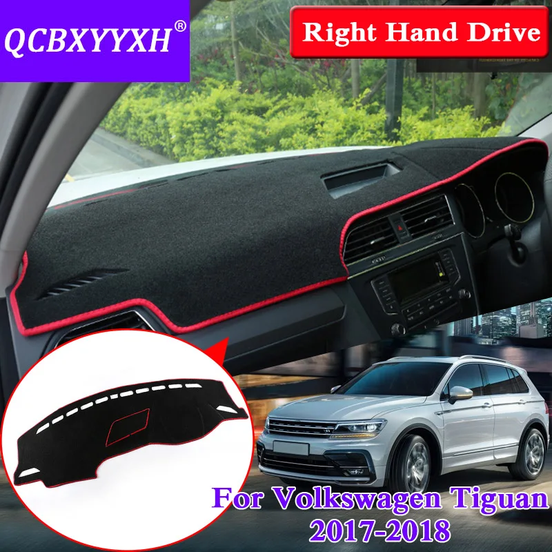 Коврик для приборной панели QCBXYYXH Volkswagen Tiguan 2017 2018 защитный коврик салона Photophobism Pad