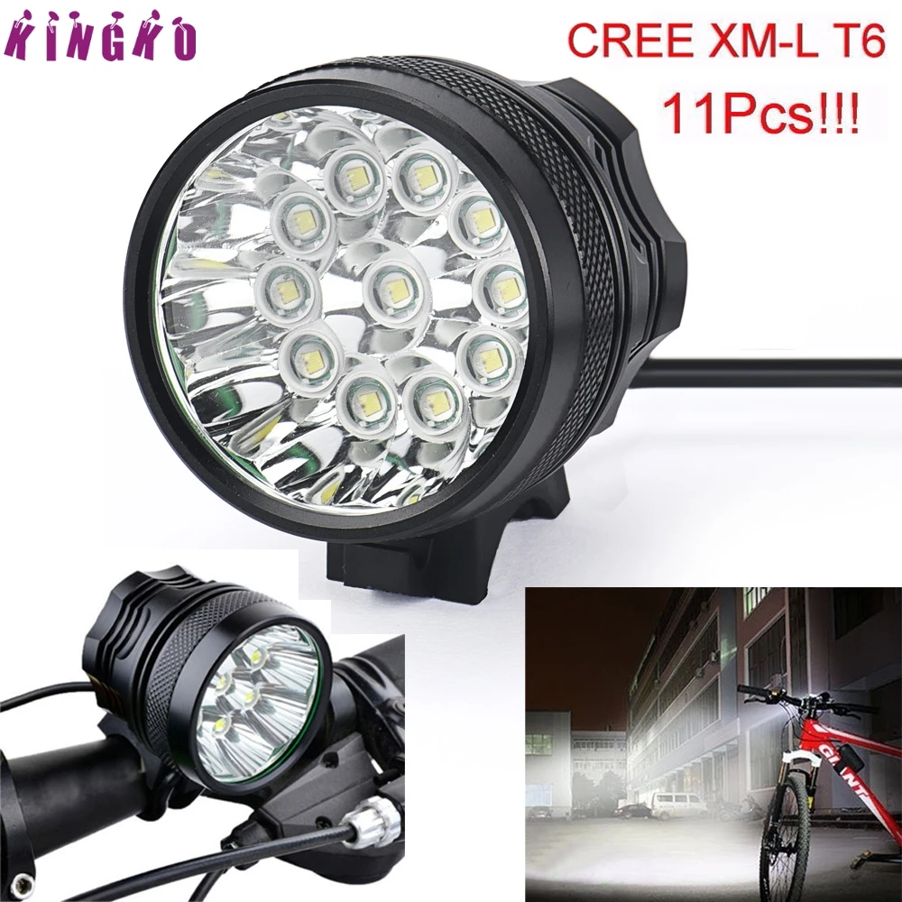 Высокое качество 28000LM 11 x XM L T6 LED 8x18650 велосипедный фонарь водонепроницаемая
