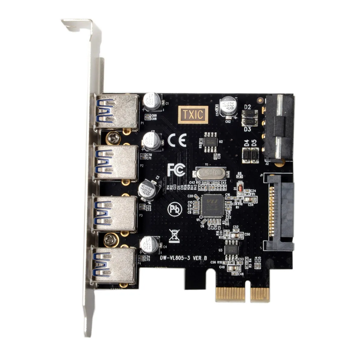 USB 3 0 HUB to4 порты PCI-E PCI Express карта расширения 5 Гбит/с для материнской платы |