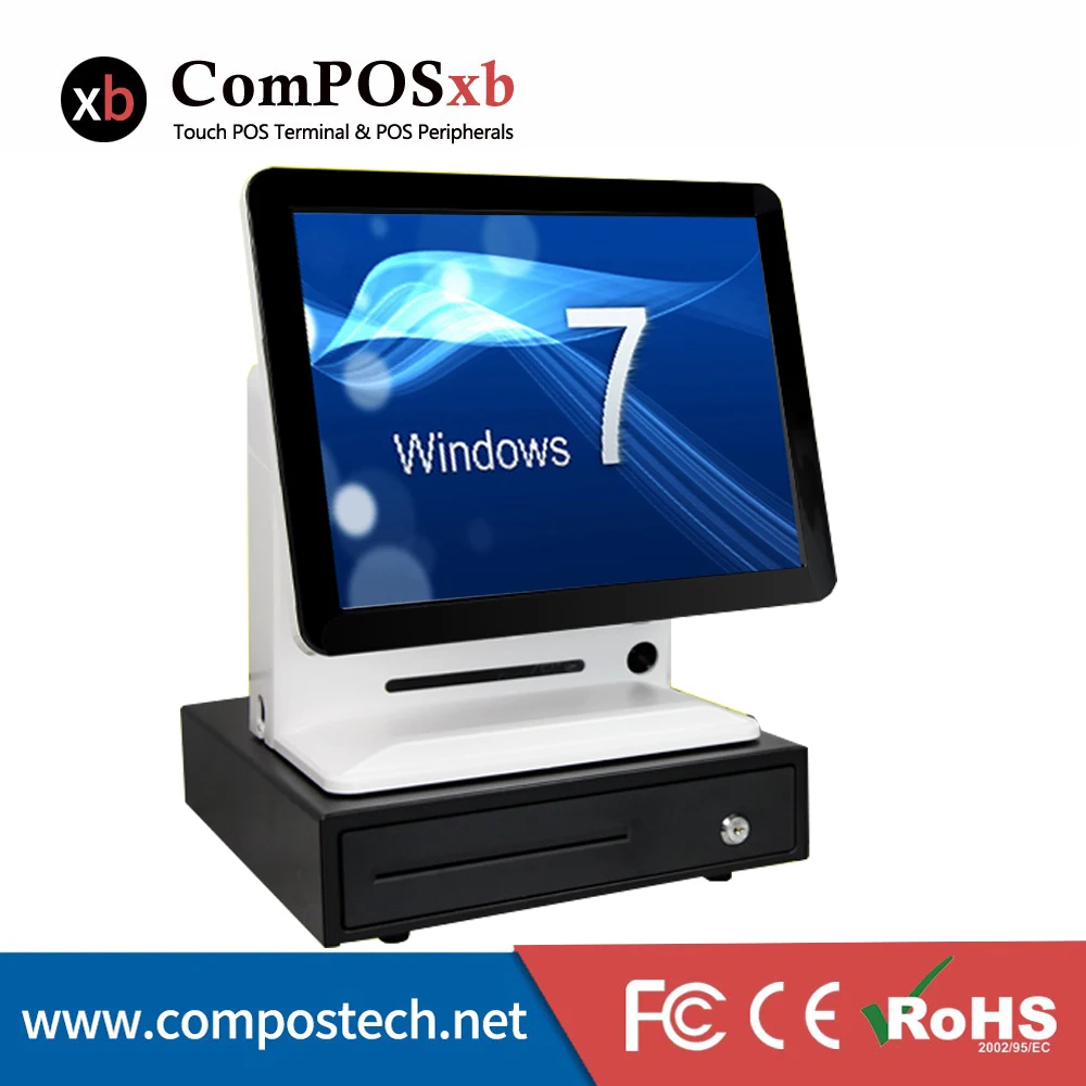 15 Inch All In One Fanless Capacitive Screen Touch POS Electronic EPOS Cash Register With Box | Компьютеры и офис