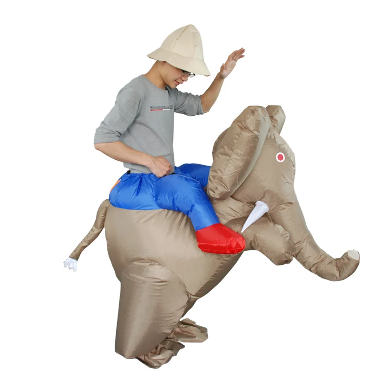 Костюм для Хэллоуина женщин и мужчин взрослых Надувной Слона Костюмы на Хэллоуин