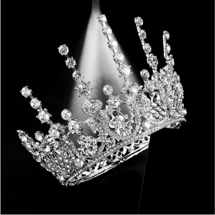 Роскошная хрустальная Cintilante Barroco Rainha Casamento для выпускного вечера диадема