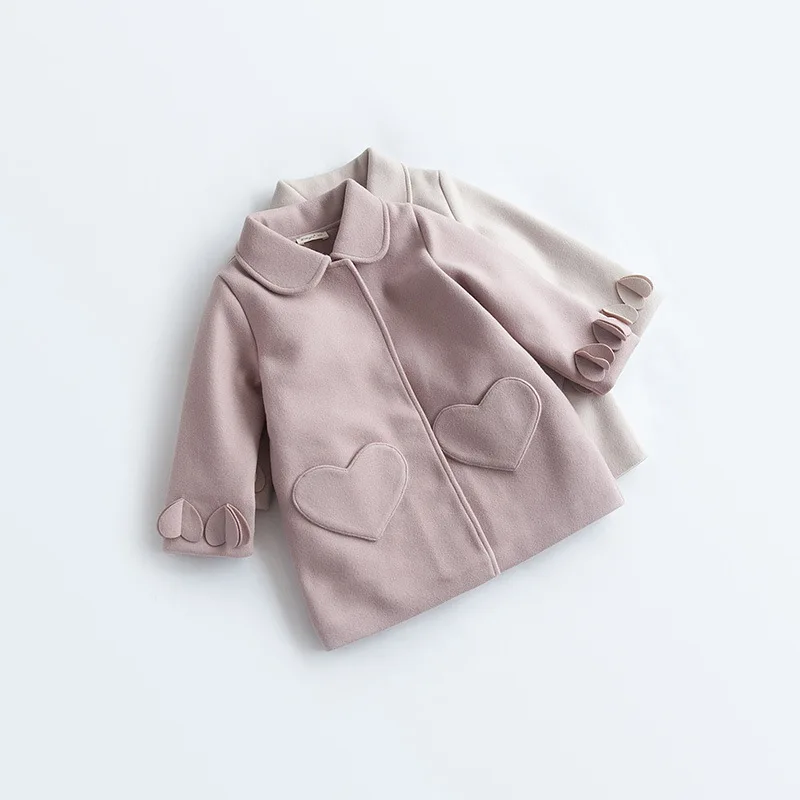 Детское шерстяное пальто детское для маленьких девочек одежда детей верхняя