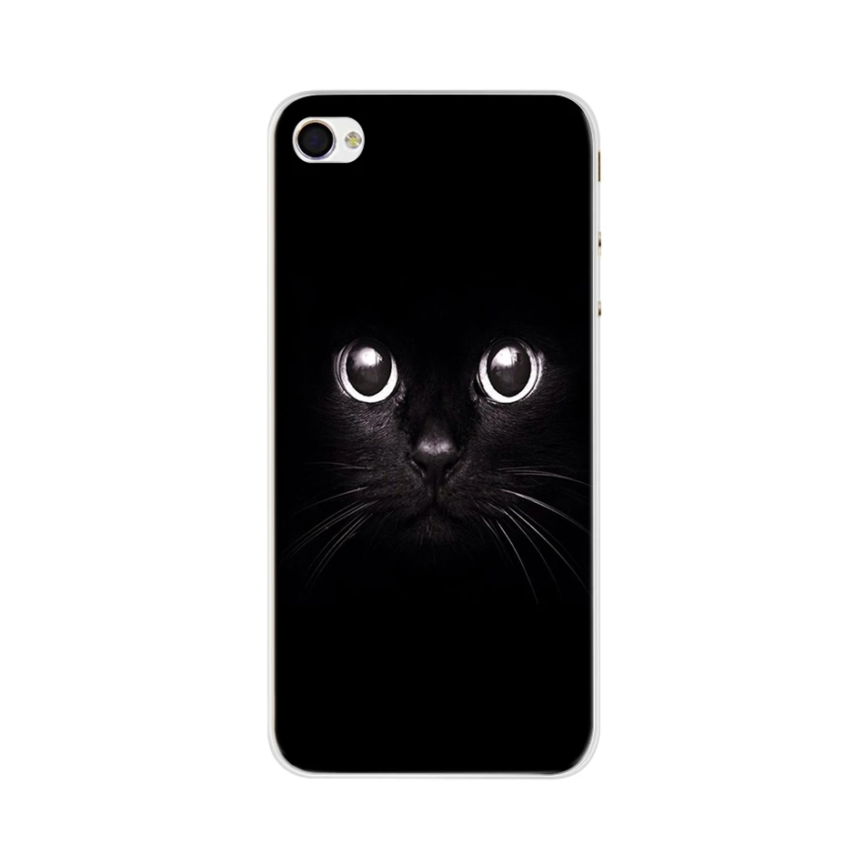 Модный чехол с рисунком для Apple iPhone 4S 4 милым силиконовая задняя крышка iphone 4s S 5 SE 6S
